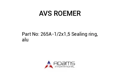 265A-1/2x1,5 Sealing ring, alu