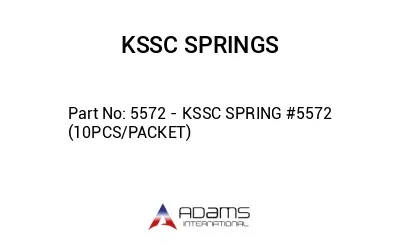 5572 - KSSC SPRING #5572 (10PCS/PACKET)