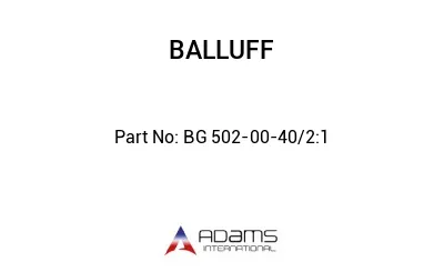 BG 502-00-40/2:1									