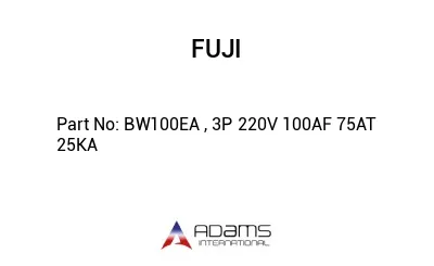 BW100EA , 3P 220V 100AF 75AT 25KA