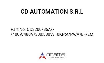 CD3200/35A/-/400V/480V/300:530V/10KPot/PA/V/EF/EM