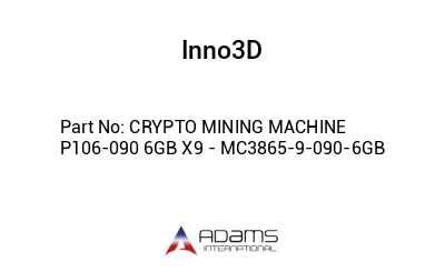 CRYPTO MINING MACHINE P106-090 6GB X9 - MC3865-9-090-6GB