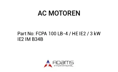 FCPA 100 LB-4 / HE IE2 / 3 kW IE2 IM B34B