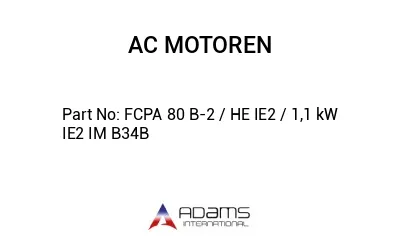 FCPA 80 B-2 / HE IE2 / 1,1 kW IE2 IM B34B