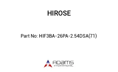 HIF3BA-26PA-2.54DSA(71)