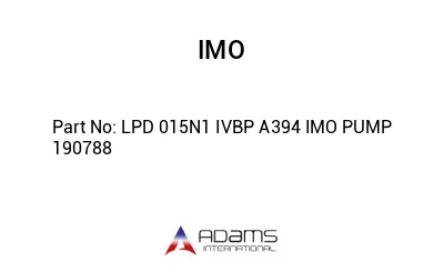 LPD 015N1 IVBP A394 IMO PUMP 190788