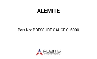 PRESSURE GAUGE 0-6000