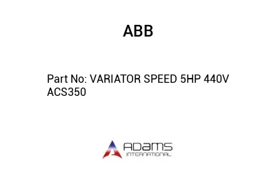 VARIATOR SPEED 5HP 440V ACS350